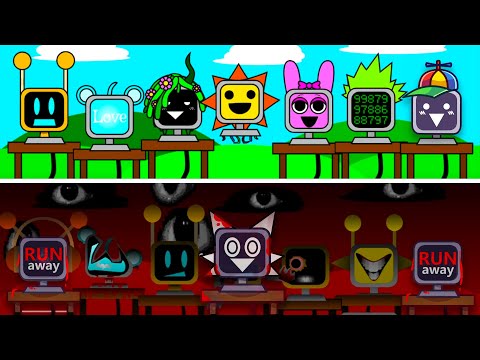 Incredibox Sprunki : Mr Fun Computers! Normal Versions Vs Horror Versions