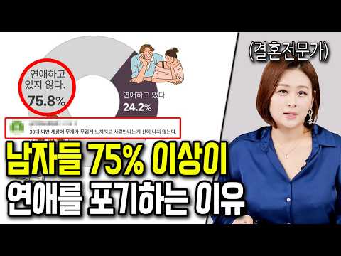 여자들은 절대 모르는 30대 남자가 연애를 포기하는 이유