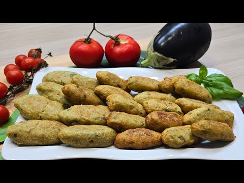 CROCCHETTE DI MELANZANE IRRESISTIBILI ! UNA TIRA L'ALTRA 😍 PERFETTE PER L'APERITIVO !