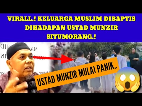 GEGERRR😱USTAD MUNZIR MULAI PANIK LIHAT KELUARGA MU5LIM DIBAPTIS OLEH PENDETA.!?