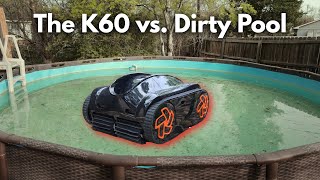 Testing The iGarden Pool Cleaner K60 On Our Messy Pool!