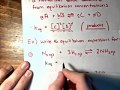 Equilibrium Constants in Chemical Reactions