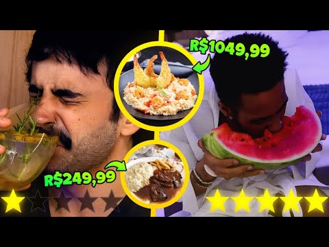 comendo em motel caro vs motel barato