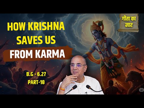 How Krishna Saves Us from Karma | part - 18, B.G-6.27 | H.G Vrindavan Chandra Das