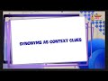 Understanding Synonyms and Context Clues