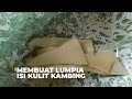 Cooking Lumpia with Goat Skin