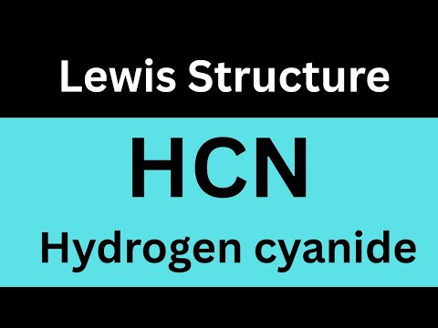 Drawing Lewis Diagram for HCN Hydrogen cyanide