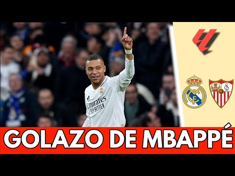 GOLAZO DE MBAPPÉ pone arriba al REAL MADRID 1-0 vs SEVILLA en el BERNABÉU | La Liga