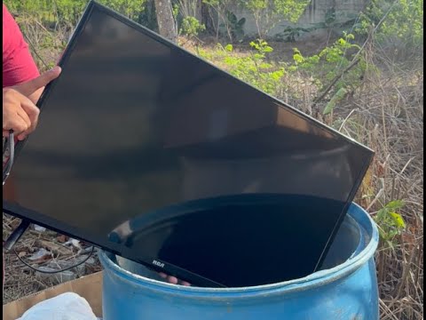 Nunca vuelvas a tirar tu televisor  dañado a la basura