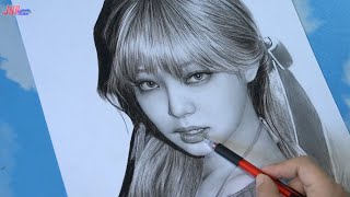Real Time | Realistic drawing Jennie Blackpink - JNB Lover