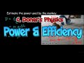 Power, Efficiency, and Work Concepts