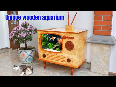 Build unique wooden TV shaped aquarium | TTC450 Pro CNC machine