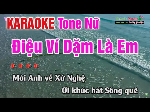 Điệu Ví Dặm Là Em Karaoke Tone Nữ | Beat Hay Nhất – Karaoke Thanh Ngân