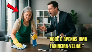 CHEFE HUMILHA FAXINEIRA NA FRENTE DE TODOS SEM IMAGINAR QUE ELA O MANDARIA PARA A  PRISÃO