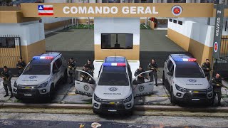 POLICIAIS DO CHOQUE CONFRONTAM GRUPO FORTEMENTE ARMADO |  PMBA | GTA 5 POLICIAL