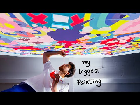 how I made my biggest painting