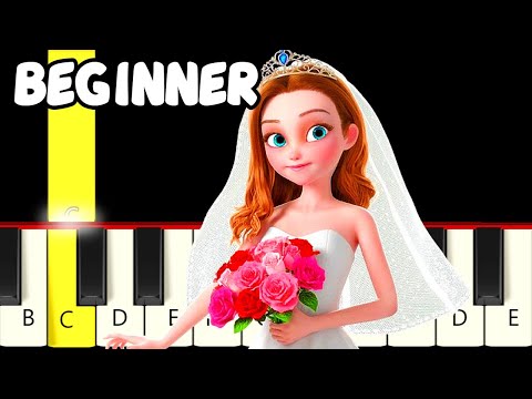 2 Famous Wedding Music - Slow and Easy Piano Tutorial - Beginner