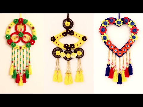 Diwali Decoration Ideas | Unique Diwali Craft Idea 2024 | Flower Wall Hanging