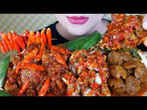 ASMR RICA RICA DAGING SAPI, CUMI CHILLI PADI, GULAI JENGKOL, TUMIS KANGKUNG SAMBEL TEMPE