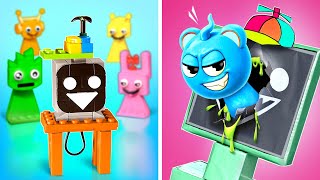 Mr. Fun Computer Lego Or Cardboard? 📺💙 *I Opened All Sprunki Blind Boxes*