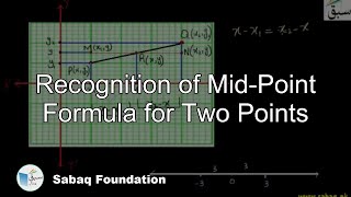 Recognition of Mid-Point Formula for Two Points