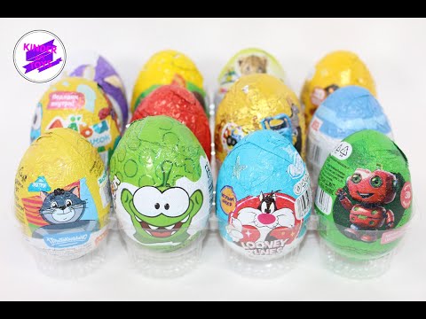 12 разных серий в Сюрпризах! Шоколадные яйца с игрушками: Киндер Сюрприз, Юнион, Шоки Токи и др.