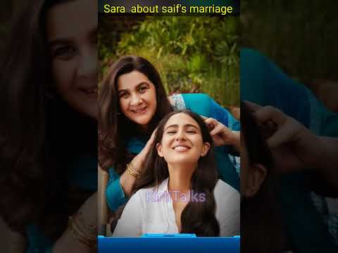 Sara ali khan about saif kreena wedding #saraalikhan