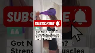 Got Neck Pain? Strengthen Muscles & Fix Head Position in 1 Minute!