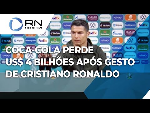 Coca-Cola perde US$ 4 bilhões após gesto de Cristiano Ronaldo