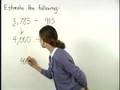 Estimating Quotients and Products in Pre-Algebra