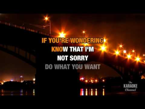 Do What U Want : Lady Gaga feat. Christina Aguilera | Karaoke with Lyrics