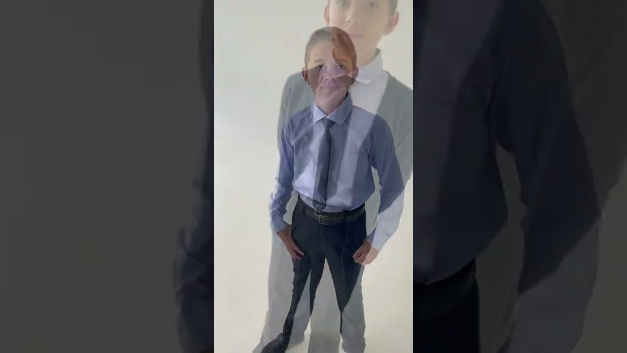 Рубашка Lanson Kids с карманом с принтом клеточка голубая  - видео