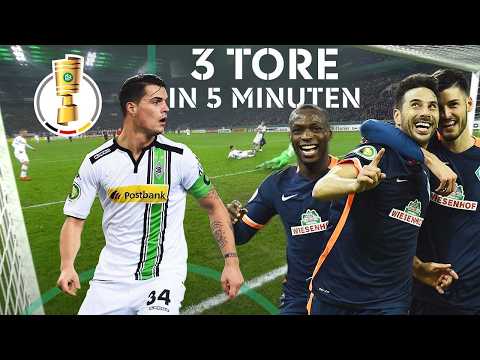 VERRÜCKTE 5 MINUTEN! Pizarro & Ujah sorgen für die Entscheidung! | BMG - SVW – Achtelfinale 15/16