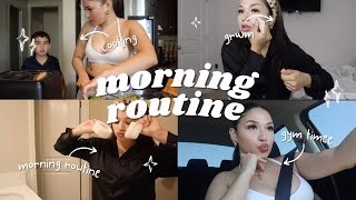 morning routine || quick grwm, gym, brunch ...