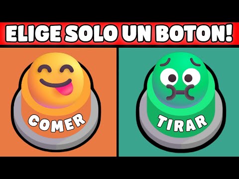 ¡ELIGE UN BOTÓN 😋! Comer uno O Tirar a la Basura 🗑️🤢? Test De Comidas Con Botones 2025