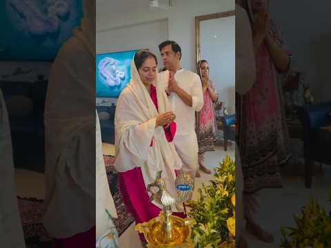 सांसद रवि किशन पत्नी संग गणेश पूजा किए बांबे आवास पर #viralvideo #ravikishan #shortsvideo #reel