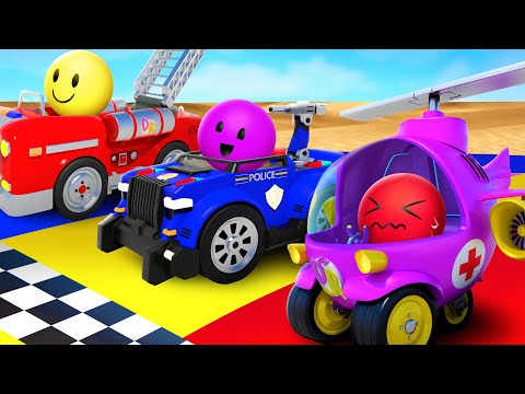 Rescue Team Racing | Funny Kids Songs & Nursery Rhymes | Dolly and Friends 3D Cartoon