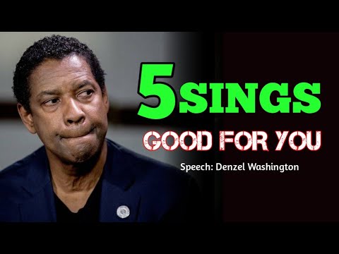 5 Sings They're Good For You Denzel Washington Motivation | English Motivation Speech With Subtitles