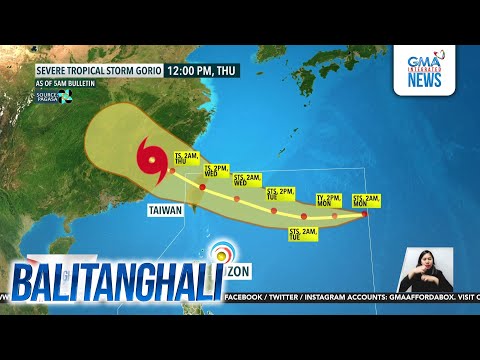 PAGASA - Bagyong #GorioPH, patuloy ang paglapit sa Extreme Northern Luzon