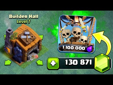 GEMMING BUILDERS HALL 7! - UNLOCKING ALL NEW FEATURES! - Clash Of Clans