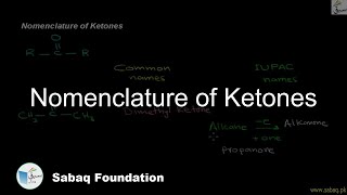 Nomenclature of Ketones