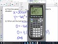 Projectile Motion and Parametric Equations