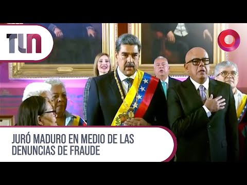 #Telenueve | Juró Maduro en medio de las denuncias de Fraude