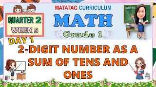 MATH 1 QUARTER 2 WEEK 5 DAY 1 | 2-DIGIT NUMBER AS A SUM OF TENS AND ONES | MATATAG CURRICULUM