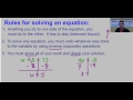 Solving One Step Equations Challenge