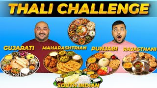 Punjabi Vs Rajasthani Vs Gujarati Vs Maharashtrian Vs South Indian Thali Challenge | Viwa Food World