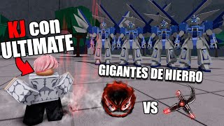 🔥KJ VS TODO UN SERVIDOR DE GIGANTES DE HIERRO!! 🔥 | The Strongest Battlegrounds ROBLOX