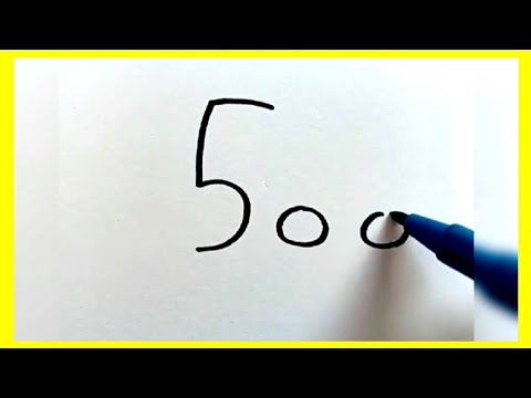 رسم سهل /طريقة تحويل الأرقام إلى رسم/ Easy drawing / How to convert numbers to drawing