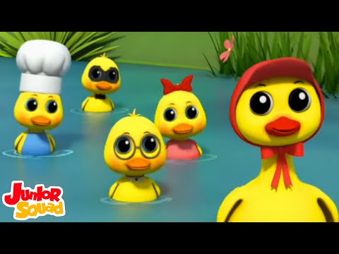 Cinco Pequeños Patos Aprenden Los Números Del 1 Al 5 + Más Canciones Para Niños