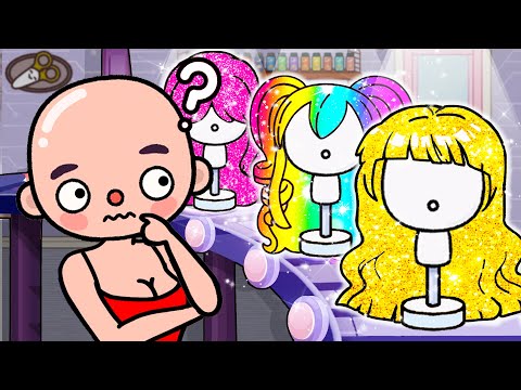 Bald Girl Transforms into Rainbow Queen 🌈👑  Toca Life Story | Toca Boca
